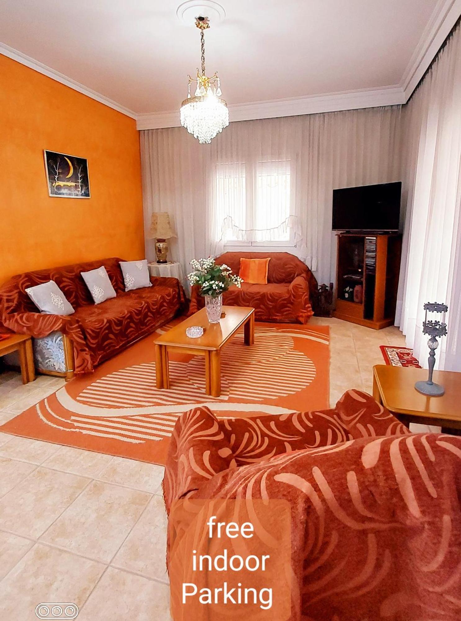"Home Sweet Home" 3 Bedrooms Big House 110M Free Indoor Parking! Солун Екстериор снимка